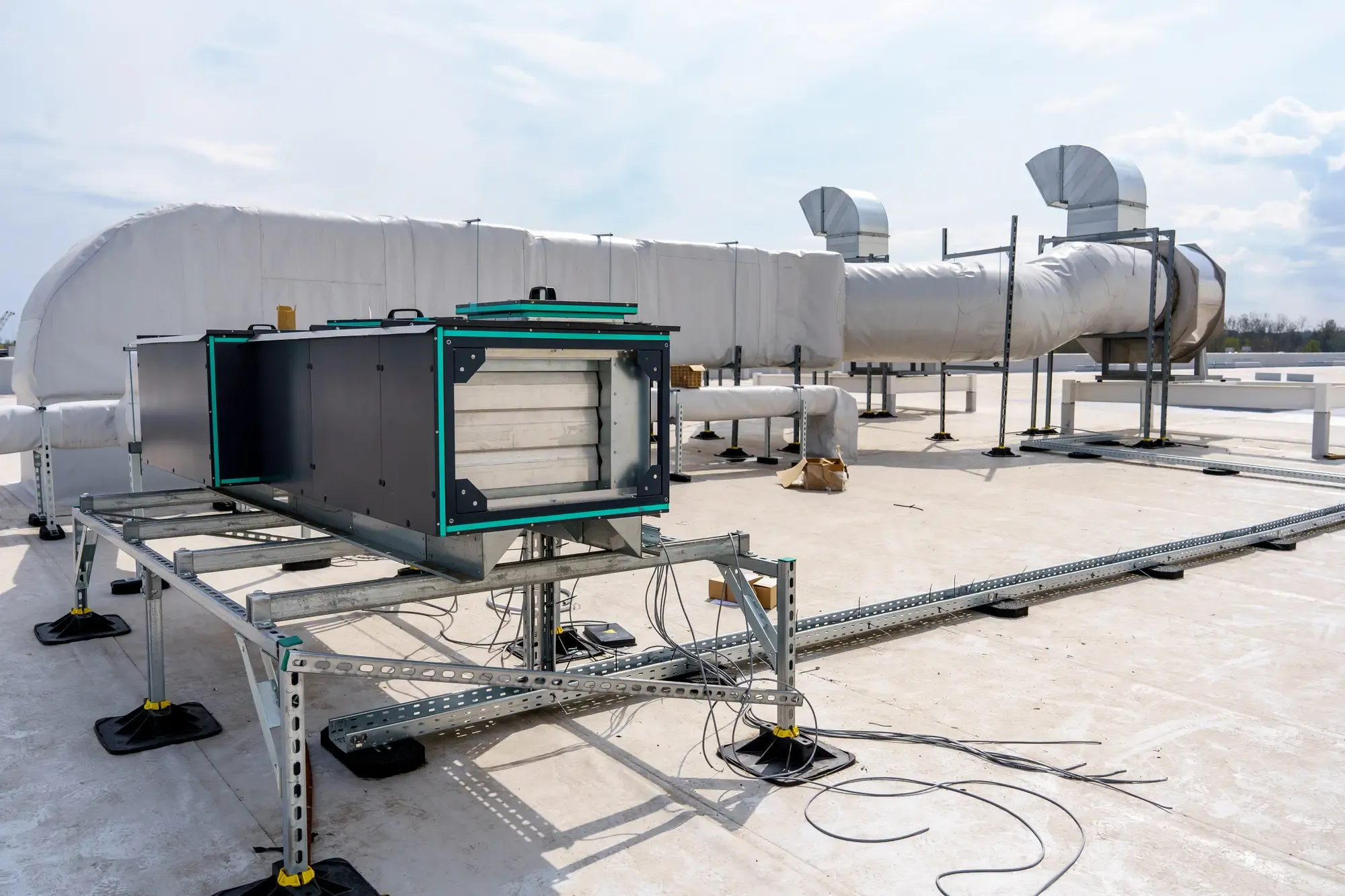 HVAC ductwork and ventilation system